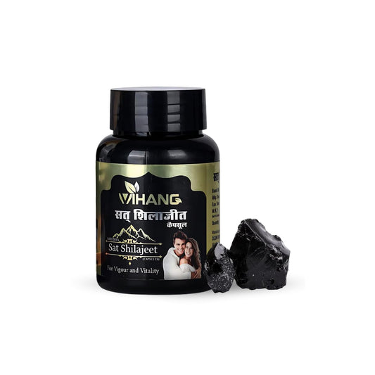 Vihang Stamina & Energy Blend | Shilajit, Ashwagandha & Herbs | 60 Capsule ( Pack of 1 )