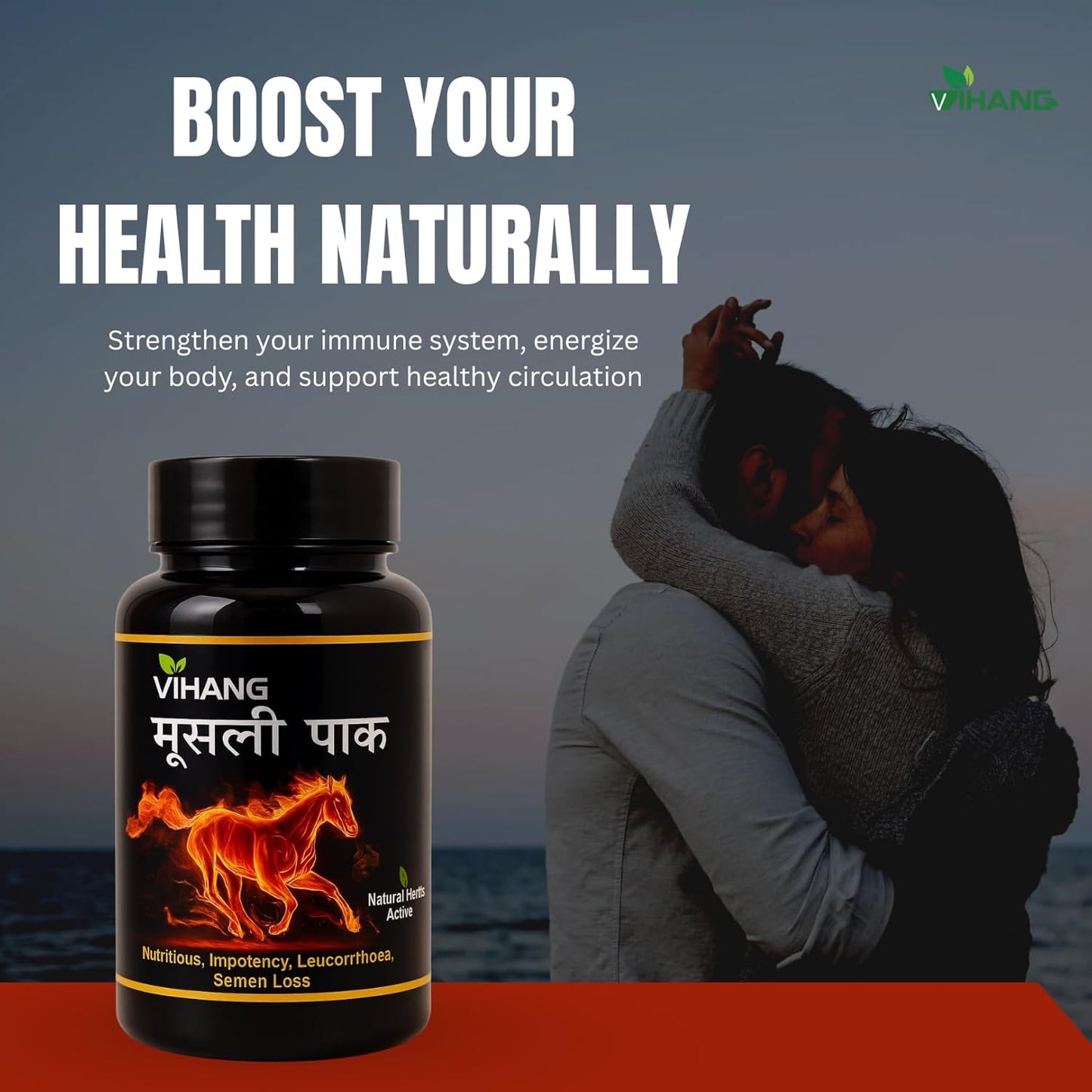 Vihang Musli Pak | Herbal Energy & Strength Powder for Men