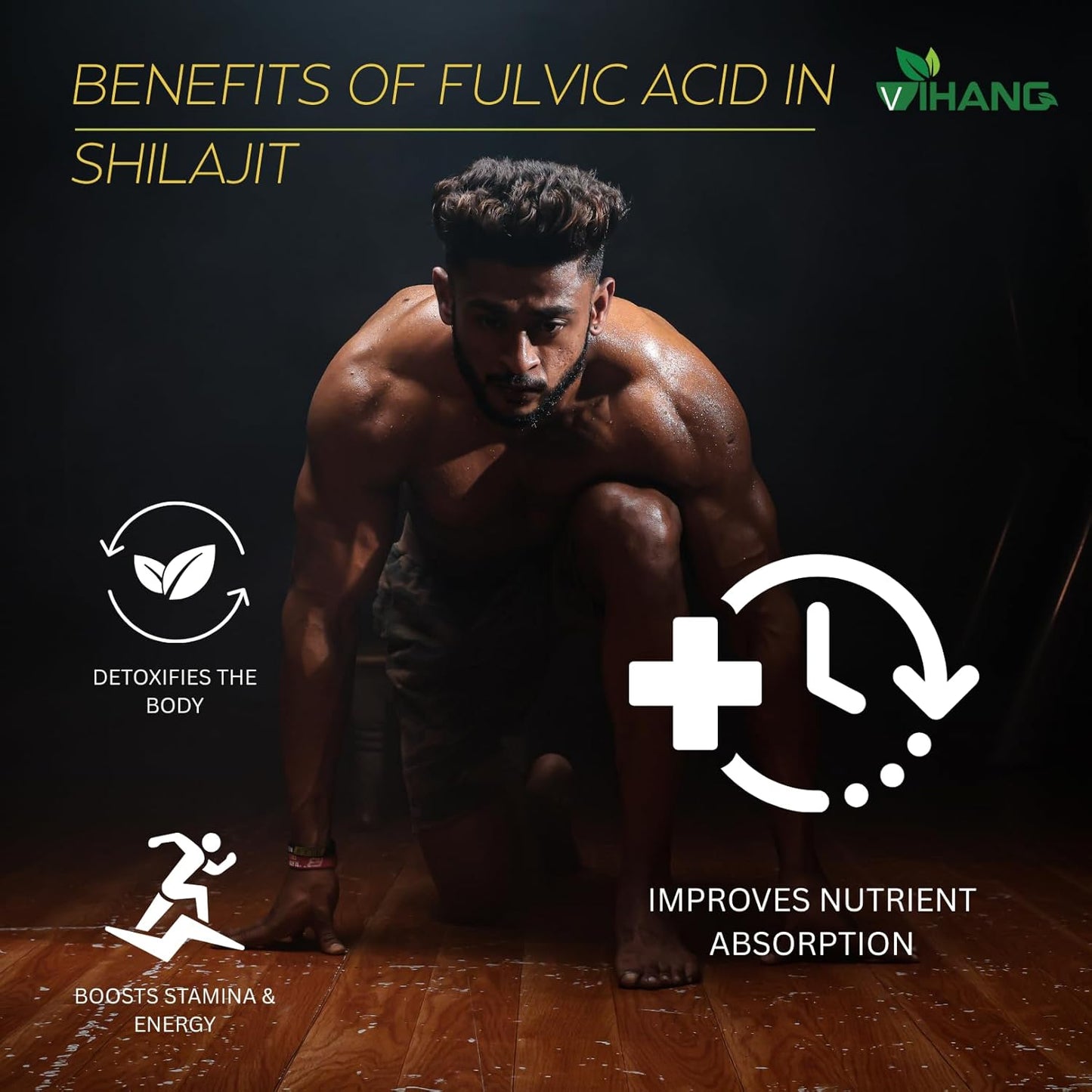 Vihang Himalayan Shilajit | 25g Glass Jar | Natural Stamina Support ( Pack of 1 )